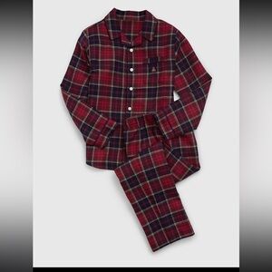 GAP Kids Red and Black Plaid Shirt